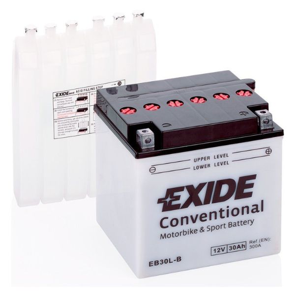 BATERÍA DE MOTO EXIDE EB30L-B CONVENCIONAL