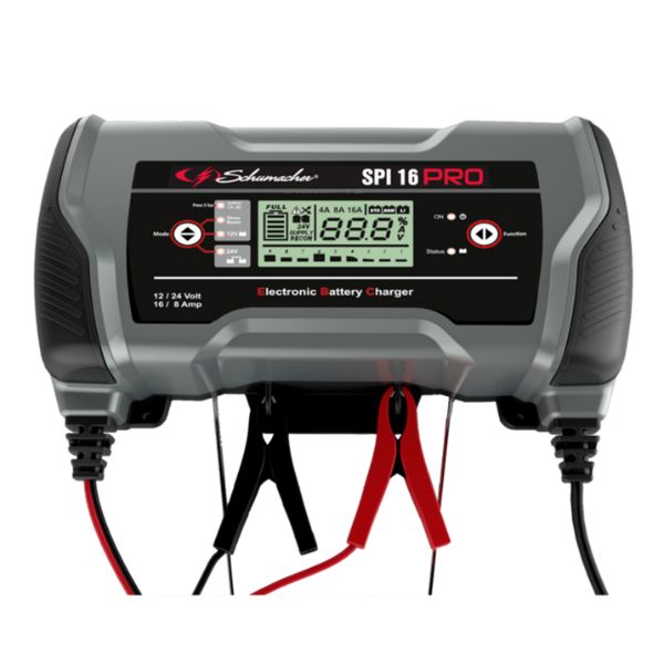 CARGADOR SCHUMACHER SPI16PRO PARA TODO TIPO DE BATERÍAS