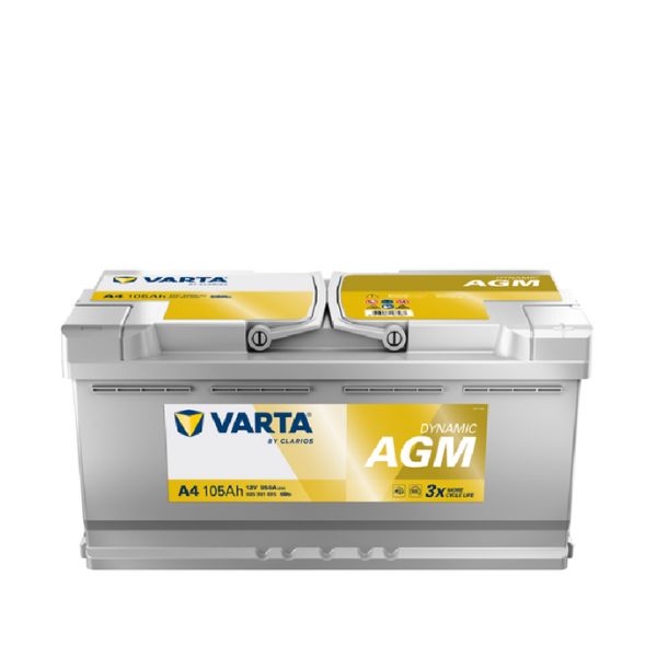 VARTA AGM 105 AH 950A S O S Bater as