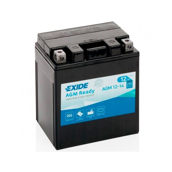 batería de moto Exide AGM12-14 12V 12Ah 210A