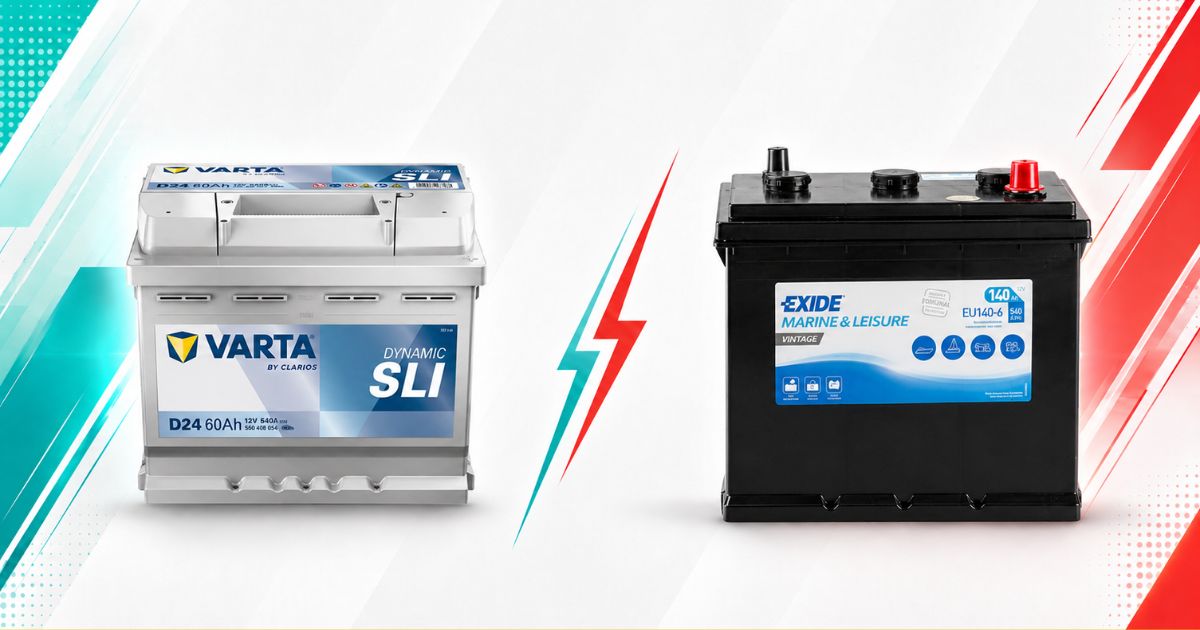 Baterías Exide vs Varta